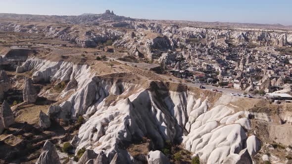 Cappadocia Landscape Aerial View. Turkey. Goreme National Park alt