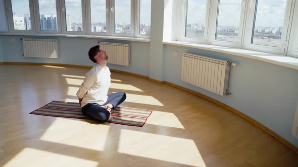 Man Practice Yoga