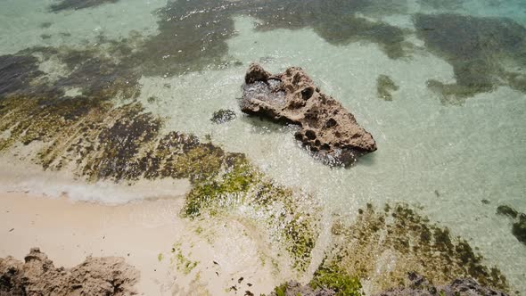 View From the Height of the Balcony to the Ocean and Coral Reefs of the Shallow Waters of the alt
