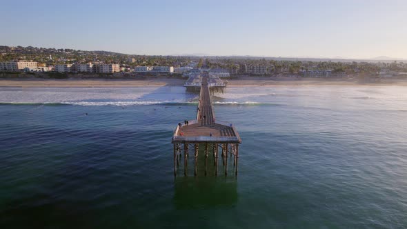 Crystal Pier on Mission Beach San Diego in the Early Morning alt