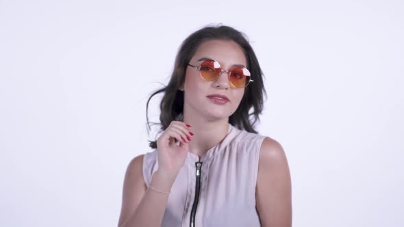 Sexy Girl Wearing Sunglasses