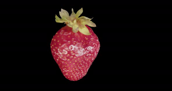 Red Strawberry Rotates Alpha Channel alt