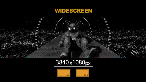 Wide Screen Astronaut  Slipping Space 03