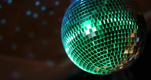 Spinning disco ball