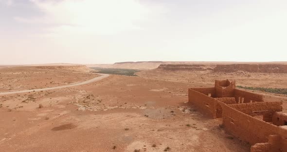 AERIAL: Palmtree Oasis in Morocco alt