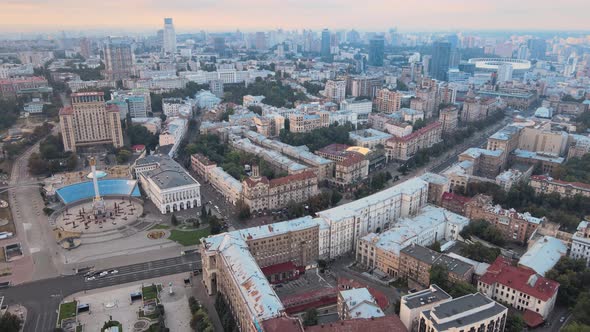 Kyiv, Ukraine Aerial View of the City. Kiev alt
