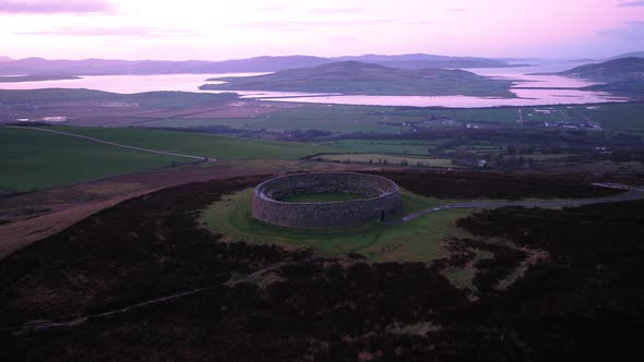 Grianan Aileach Ring Fort Donegal  Ireland alt