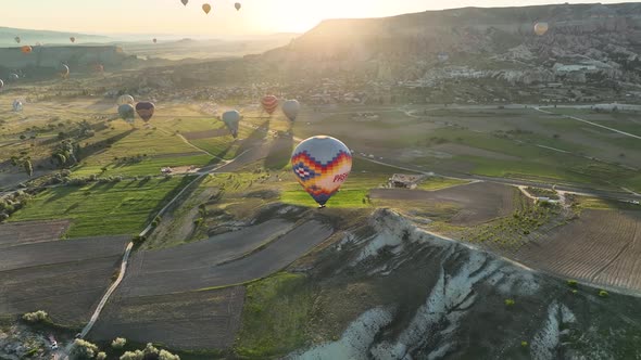 The Cappadocia region of Turkey is the most popular location in the world for hot air ballooning. alt
