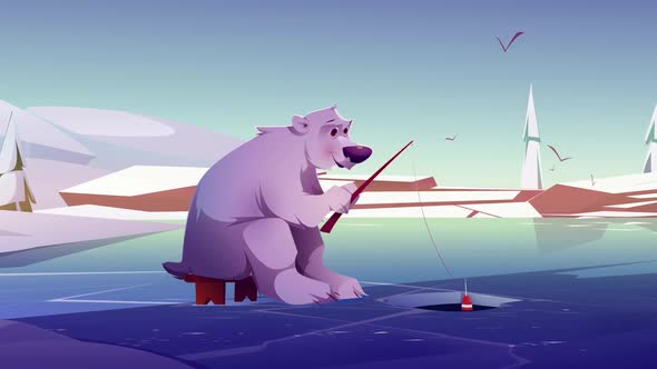 White bear animation