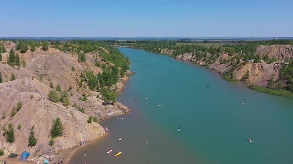 Romantsevskiye Mountains on a Sunny Summer Day alt