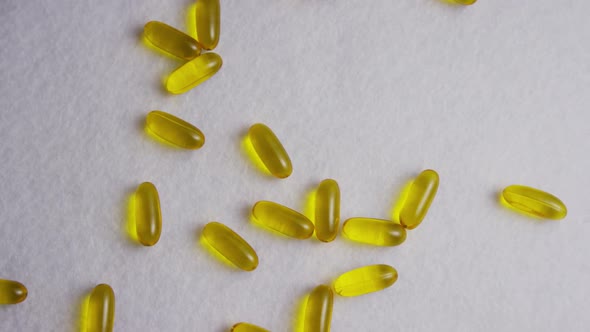 Rotating stock footage shot of vitamins and pills - VITAMINS 0053 alt
