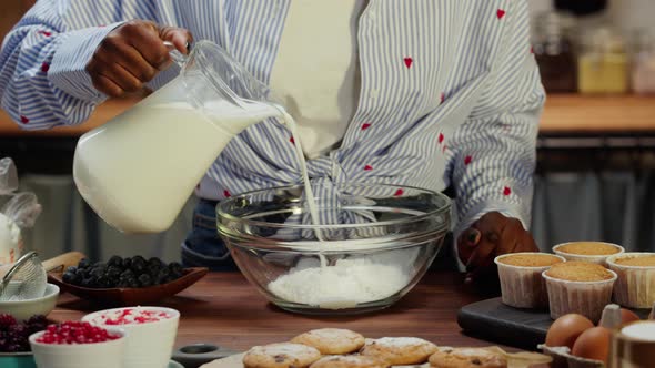 African American Chef Cooking Biscuits alt
