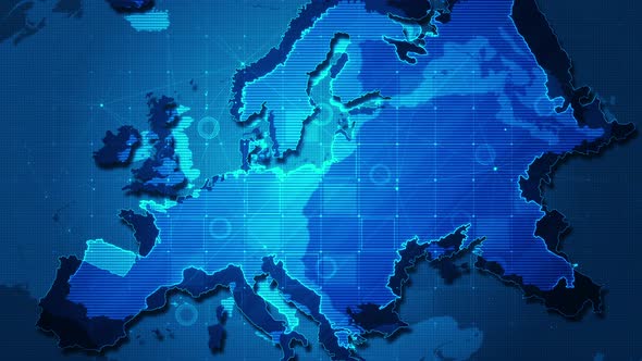 Business Map Technology Europe Concept alt
