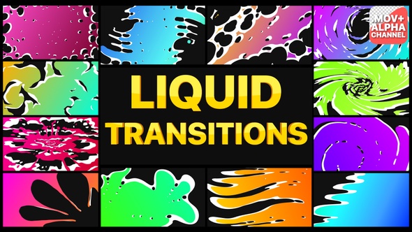 Gradient Liquid Transitions | Motion Graphics