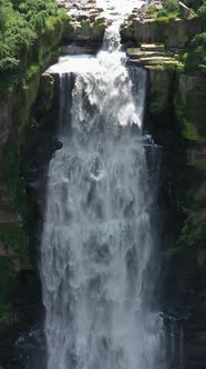 Waterfall Close-up Vertical Footage alt