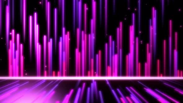 Scifi Abstract Theme with Glow Lines Structure And Particle Flow alt