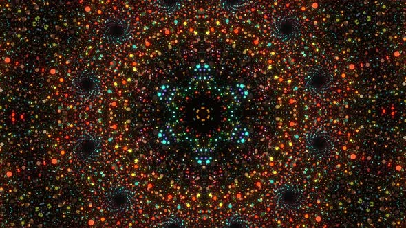 Magic Particles Kaleidoscope Screensaver