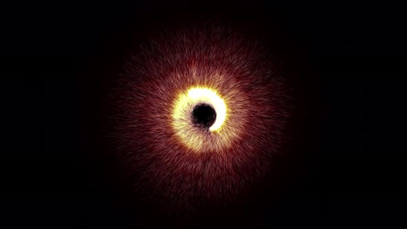 Bright Flying Sparks of Particles Spinning in a Circle alt