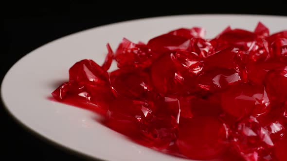 Rotating shot of cinnamon candies - CANDY CINNAMON 013 alt