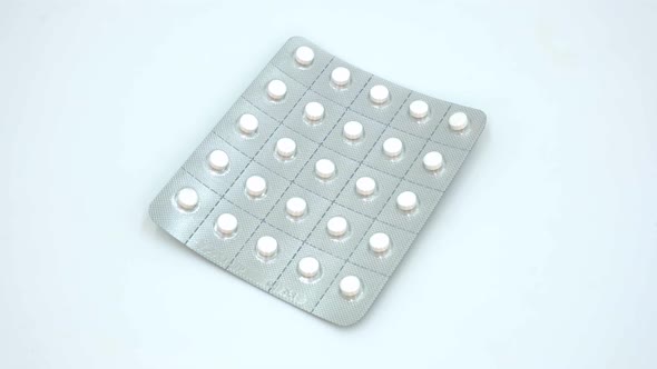 Pills in a blister package