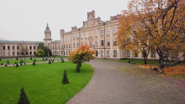 Ukraine Kiev Polytechnic Institute October 2020 Cloudy Autumn Day