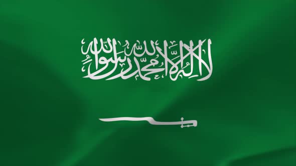 Saudi Arabia Waving Flag Animation 4K Moving Wallpaper Background alt