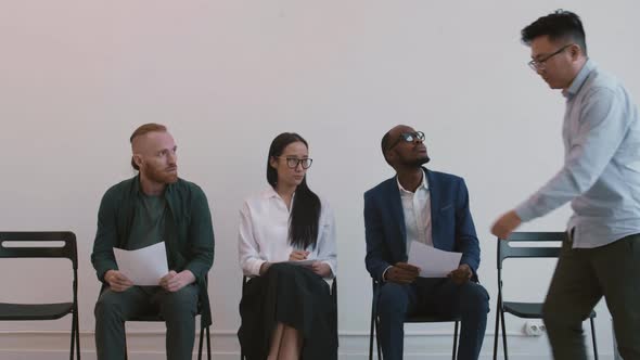 Diverse People Waiting for Interview Invitation alt