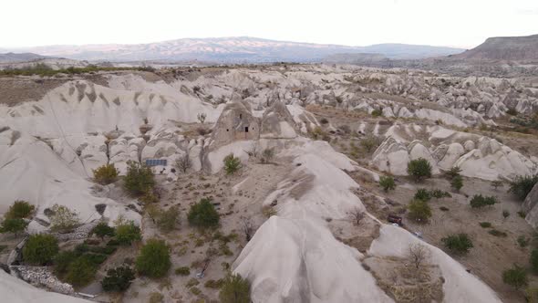 Cappadocia Landscape Aerial View. Turkey. Goreme National Park alt
