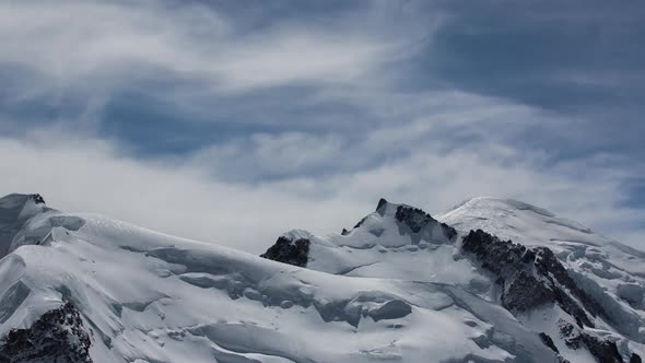 Mont blanc alps france mountains snow peaks ski timelapse alt