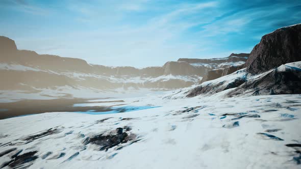 Rocks and Hills Under the Snow alt