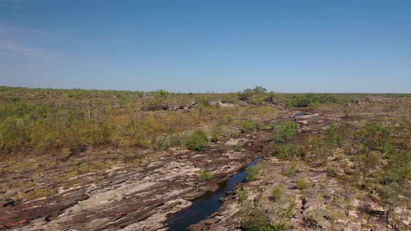 Jim Jim Falls, Kakadu National Park, Northern Territory, Australia 4K Aerial Drone