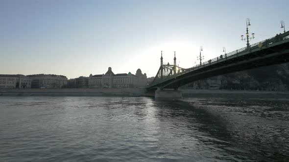 The Freedom Bridge in Budapest alt
