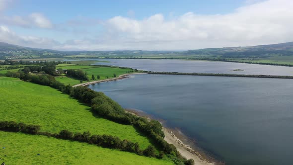 Aerial of Inch Isalnd and Parts of the Wildfowl Reserve Looped Walk alt