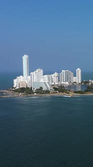 The Cartagena Colombia Aerial Vertical View alt