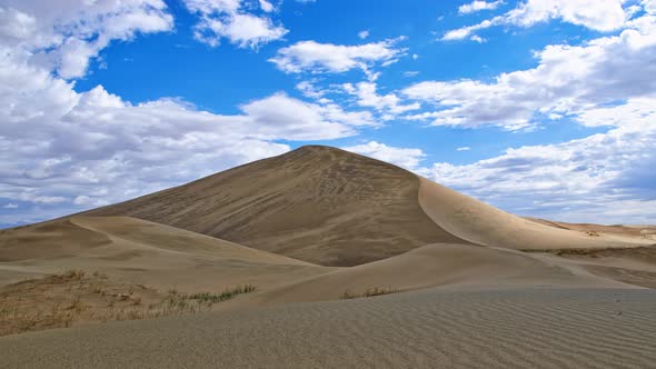 Barkhans in Mongolia Sandy Desert, Stock Footage | VideoHive