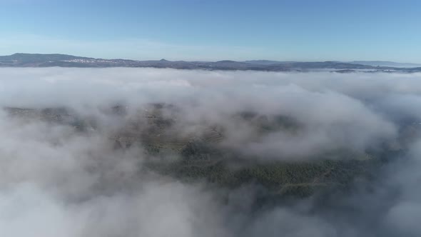 Clouds and Blue Sky Seen From Plane alt