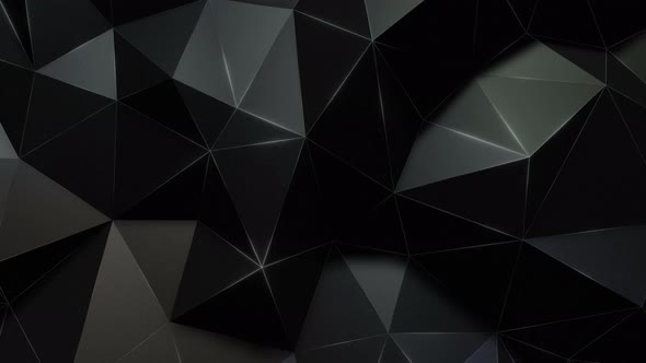 3D Polygonal Dark Background