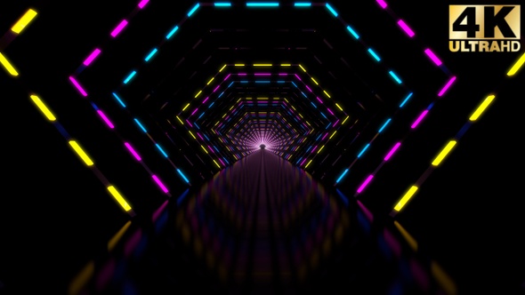 Abstract Colorful Tunnel