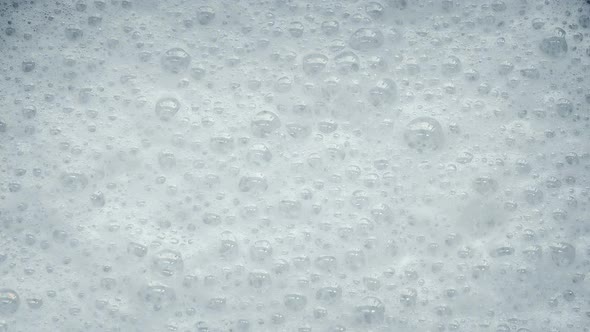 White Foam With Bubbles Popping, Stock Footage | VideoHive