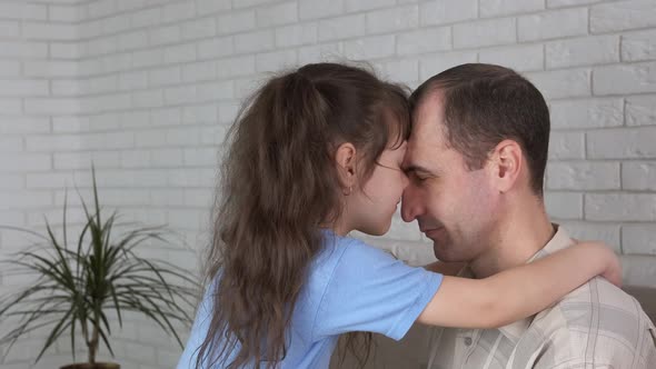 Stay calm with father. alt