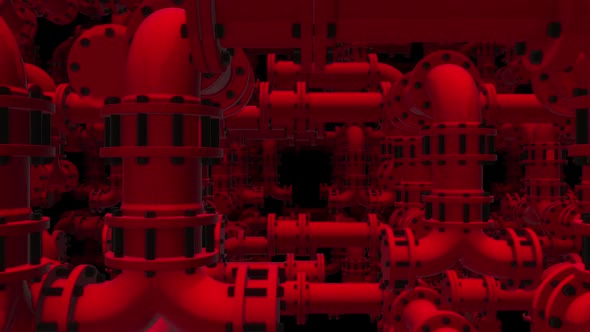 Red Pipe Tunnel 01 Hd 