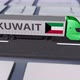 Flag of Kuwait on Moving Truck and Computer Keyboard - VideoHive Item for Sale