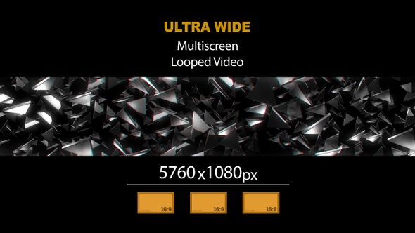 Ultra Wide HD Glass Fragments 03