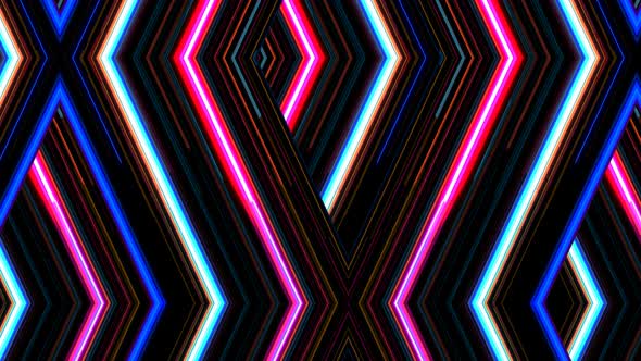 Abstract Glow Geometric Lines Gradient Background