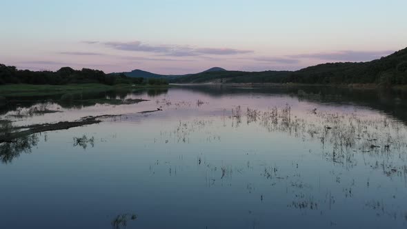 Low Flight Over The Water At The Mouth Of A Dam 1 alt
