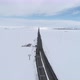 Aerial View Snowy Roads - VideoHive Item for Sale