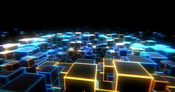 4K Cube Box Digital Background alt