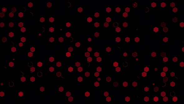Hexagon Red Light Animation