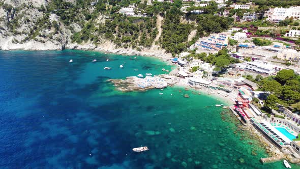 Beautiful Coastline in Marina Piccola Beach Capri alt