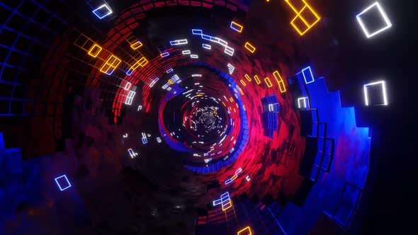 Vj Loop Futuristic Sparkling Tunnel 13122102 alt